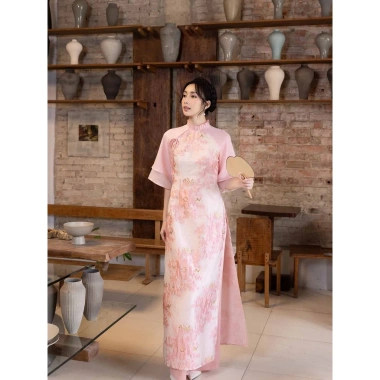 Set Áo Dài Mai Chi MARC FASHION (Áo + Quần) - Thiết kế sang trọng, giá giảm