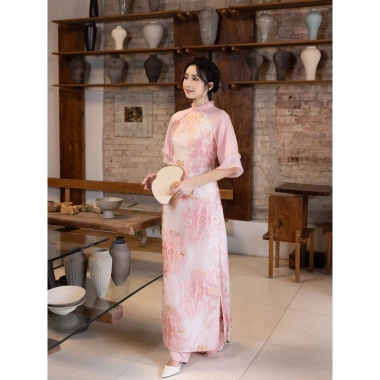Set Áo Dài Mai Chi MARC FASHION (Áo + Quần) - Thiết kế sang trọng, giá giảm
