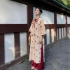 Set áo dài nhung bigsize tăm thêu hoa nhỏ xinh + quần lụa suông đỏ, giá ưu đãi 430.000đ 7