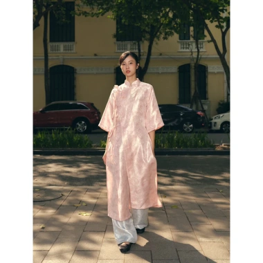 Set áo dài Thanh Lương Trà - Thiết kế tinh tế, giá ưu đãi 640.000đ, chất liệu 3