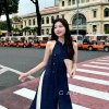 Set Áo Dài Yếm và Quần GAGO Cách Tân 2.026 Vải Đũi Vân May Đỏ Tết Size S‑L Bigsize 4
