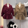 Set áo khoác váy dạ tweed xoè Peplum Hàn Quốc, giữ form, mặc Tết - Giá 489k 7