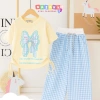 Set áo rút eo và quần xuông bé gái 9-42kg, chất mềm mịn, thấm hút mồ hôi, giá ưu đãi 76.686 VND 2