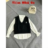 Sét Áo Sơ Mi + Gile Nữ Thêu Hình Kute Set 2 Món - Đẹp Tết Du Xuân, Giá 299k
