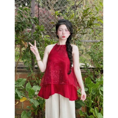 Set áo yếm Tết tầng và quần ống rộng siêu xinh, phong cách tiểu thư, giá ưu đãi 218.200₫ 3 Set áo yếm Tết tầng và quần ống rộng siêu xinh, phong cách tiểu thư, giá ưu đãi 218.200₫ 3