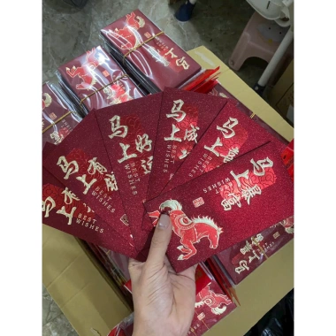 Set Bao Lì Xì Tết Mã Đáo Thành Công Rước Lộc Đầu Năm May Mắn Bình An 22.900đ 2