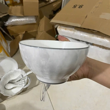 Sét bát đĩa gốm sứ decor hoa văn Vân Đá cao cấp 25 chi tiết Giá chỉ 159.000₫ 6