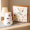 Set bát quà tặng 3 bát sứ cute mèo đen trong hộp, giá ưu đãi 139k sinh nhật 3
