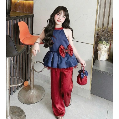 Set bộ bé gái trung thu lễ tết kèm túi size 9‑39kg, giá ưu đãi 175.000đ 2