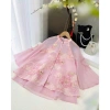 Set bộ gấm hoa nổi thời trang nữ - áo 2 tầng tay lỡ, quần ống suông dài, cúc ngọc, chùa, chơi, cổ tàu - 190.000₫ 6
