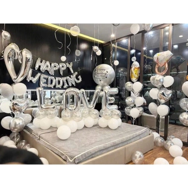 Set Bóng Bay Trang Trí Phòng Cưới Tân Hôn – Giá ưu đãi 118.500₫, chất lượng cao 3