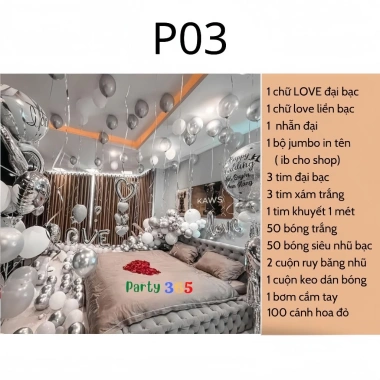 Set Bóng Bay Trang Trí Phòng Cưới Tân Hôn – Giá ưu đãi 118.500₫, chất lượng cao 8
