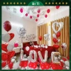 Set bóng bay trang trí phòng cưới tân hôn màu bạc, balloons bi ti - Giá 258.000₫ 5