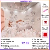 Set bóng bay trang trí phòng cưới tân hôn màu bạc, balloons bi ti - Giá 258.000₫ 9