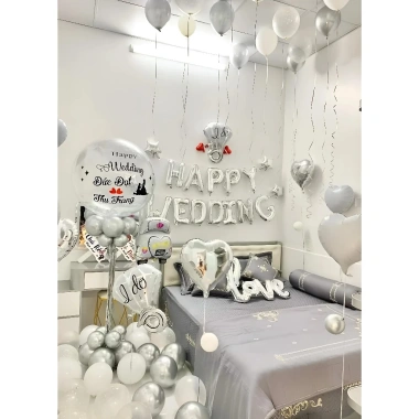 Set Bóng Trang Trí Phòng Cưới, Bóng Bay - Tặng 100 Cành Hoa Hồng Lụa, Giá 119.000đ 2 Set Bóng Trang Trí Phòng Cưới, Bóng Bay - Tặng 100 Cành Hoa Hồng Lụa, Giá 119.000đ 2