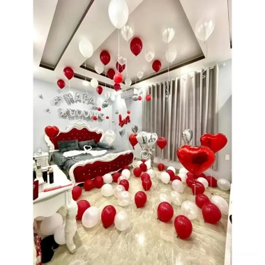 Set Bóng Trang Trí Phòng Cưới, Bóng Bay - Tặng 100 Cành Hoa Hồng Lụa, Giá 119.000đ 5 Set Bóng Trang Trí Phòng Cưới, Bóng Bay - Tặng 100 Cành Hoa Hồng Lụa, Giá 119.000đ 5