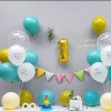 Set Bóng Trang Trí Sinh Nhật Người Lớn Với Đèn LED Số Tuổi Happy Birthday