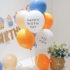 Set Bóng Trang Trí Sinh Nhật Người Lớn Với Đèn LED Số Tuổi Happy Birthday 6