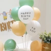 Set Bóng Trang Trí Sinh Nhật Người Lớn Với Đèn LED Số Tuổi Happy Birthday 8
