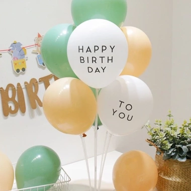 Set Bóng Trang Trí Sinh Nhật Người Lớn Với Đèn LED Số Tuổi Happy Birthday 8