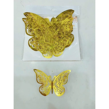 Set bướm trang trí 12 con - Giá 15.000đ, dùng cho tiệc cưới, nội thất, tạo không gian sinh động