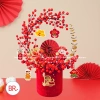 Set cắm bình Đào Đông Lộc Minh Xuân Tết 2.026 - Cành hoa, bình trụ nhung đỏ, đón tài lộc, giảm còn 100.000đ 7