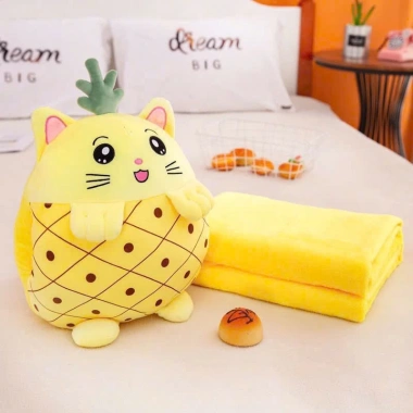 Set chăn gối 2 trong 1 cho bé đi học - Họa thú vải tuyết nhung mềm mịn, giảm còn 126k 9