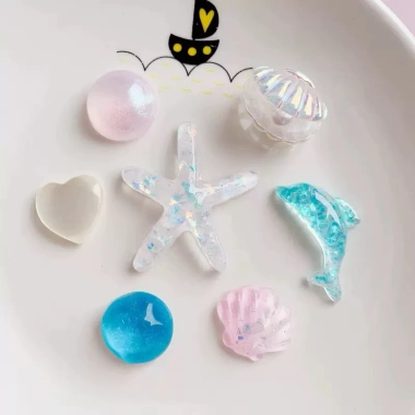 Set Charm Trang Trí Gắn Ốp Điện Thoại, Dép Cross Tông Pastel - Chỉ 23.000, Đẹp Dễ Dán