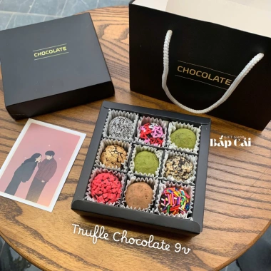 Set Chocolate Truffle Hoả Tốc Quà Valentine Hộp Quà + Túi + Thiệp Giá 80.000₫ 9