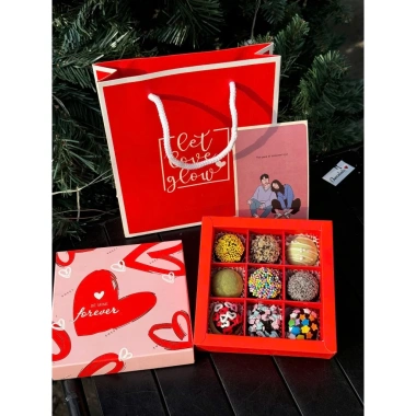 Set Chocolate Truffle Valentine - Túi Giấy + Thiệp, Quà Lãng Mạn, Giá 89.000 VNĐ 6