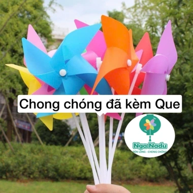 Sét chong chóng nhựa 4 cánh - Trang trí du lịch, trường mầm non, kỷ yếu, 135k