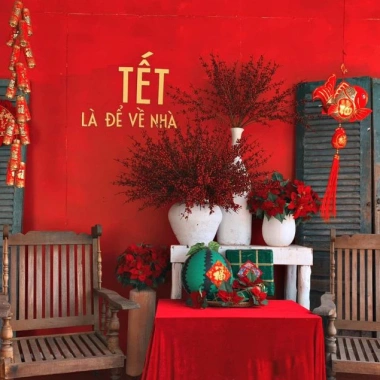 Set chữ TẾT LÀ ĐỂ VỀ NHÀ - Trang trí Tết hottrend 2.026, giá chỉ 160.000đ 2