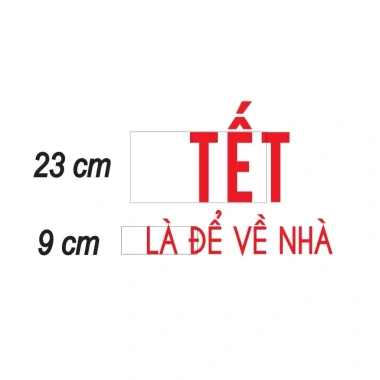 Set chữ TẾT LÀ ĐỂ VỀ NHÀ - Trang trí Tết hottrend 2.026, giá chỉ 160.000đ 5