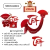 Set Chữ Tết Nhung Đỏ 2.026 Size Lớn và Quạt Đỏ Dây Hạt Ngọc Trang trí Mành Cửa Kính 55k 3