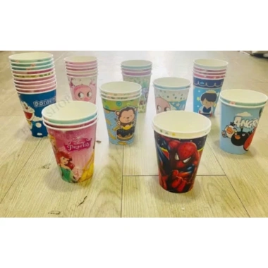 Set cốc giấy hoạt hình trang trí sinh nhật, du lịch và dã ngoại, chỉ 12.000đ 3