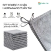 Set Combo 5 Khăn Lau Đa Năng Tuấn Tài - Microfiber Cao Cấp, Giá Ưu Đãi 27.225 4