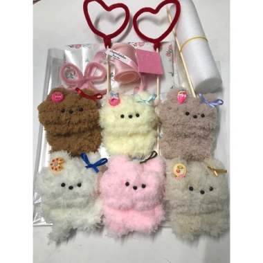 Set Cún bông làm sẵn hoa Cún - Quà tặng 8/3, Valentine, sinh nhật, tốt nghiệp - Giá ưu đãi 36.000 VND