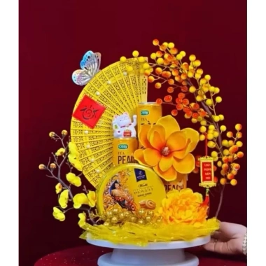 Set Đào Đông Mới S04 - Hoa Mộc Lan Đỏ Trang Trí Tết, Giá Ưu Đãi 79.000 VNĐ