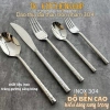 Set dao muỗng nĩa inox 304 thân tròn nhám kim cương - Giá ưu đãi 62.000 VNĐ