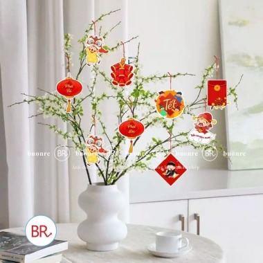 Set Dây Liễn Treo Tết 2.026 Tag Sticker Cây Mai Đào Đông Hottrend 2.098 Giá 12.000đ 6