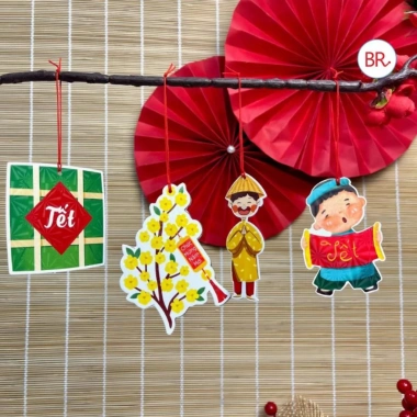 Set Dây Liễn Treo Tết 2.026 Tag Sticker Cây Mai Đào Đông Hottrend 2.098 Giá 12.000đ 7