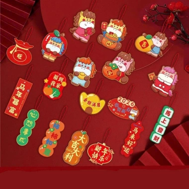 Sét dây liễng treo tết 2.026 LIVILUXE Tag Sticker đa dạng hình cây mai giảm giá 26.000