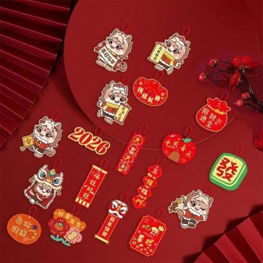 Sét dây liễng treo tết 2.026 LIVILUXE Tag Sticker đa dạng hình cây mai giảm giá 26.000
