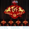 Set Decor Tết 2.026 Cao Cấp Phụ Kiện Trang Trí Năm Ngựa May Mắn cho Nhà và Quán Ăn, Đón Xuân