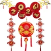 Set Decor Xếp Hình Quạt - Nền Ảnh Cửa Văn Phòng, Trang Trí Tết, Chỉ 145k 5
