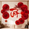 Set Decor Xếp Hình Quạt - Nền Ảnh Cửa Văn Phòng, Trang Trí Tết, Chỉ 145k 10