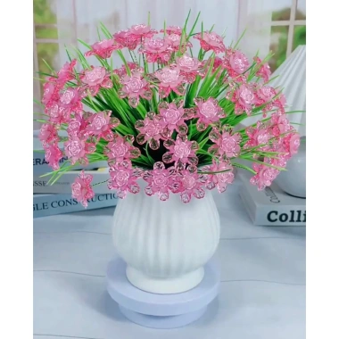 Set DIY bình hoa nhựa 66 hoa Handmade trang trí nhà cửa S292 HACRAFT giảm 22% 5