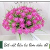 Set DIY bình hoa nhựa 66 hoa Handmade trang trí nhà cửa S292 HACRAFT giảm 22% 9