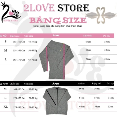 Set Đồ Đôi Nam Nữ 2LOVE Thu Đông – Áo Len Đôi, Bộ Đồ Couple Giá Ưu Đãi 419.900₫ 3