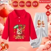 Set Đồ Tết Bính Ngọ 2.026 Mừng Năm Mới Bé Trai Bé Gái BABYMALL - Bộ Thun Polo Dài Tay Giá chỉ 182.000 7